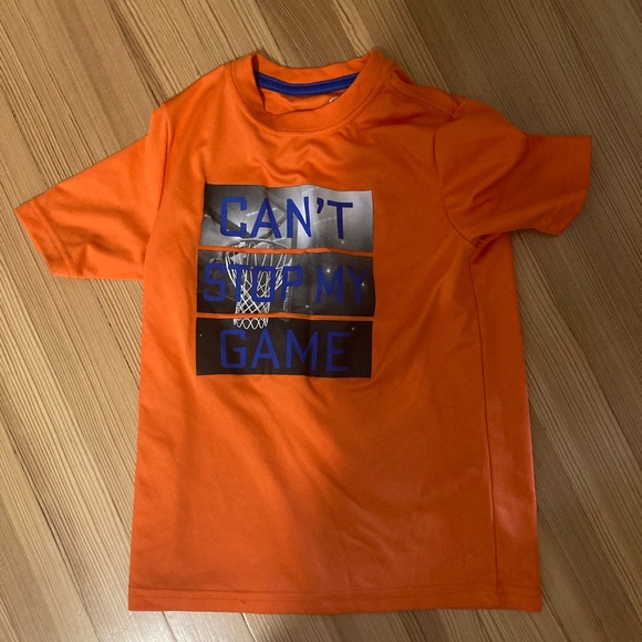 Boys athletic orange sports shirt. - Picture 2 of 2